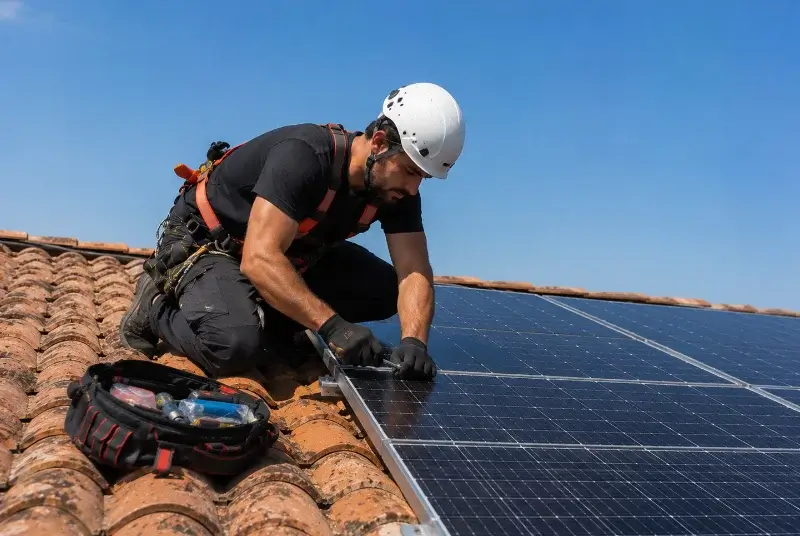 Maintenance et monitoring de panneaux solaires à Caro