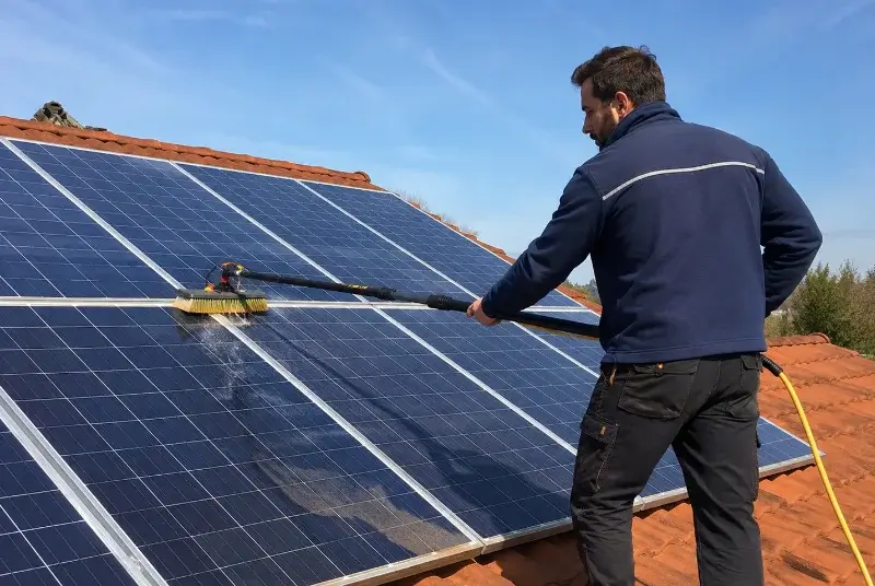 Nettoyage et entretien de panneaux solaires à Caro